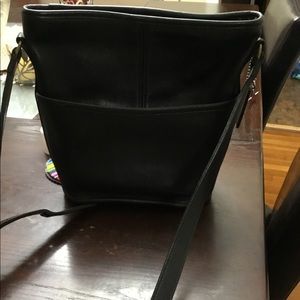 Coach vintage black leather